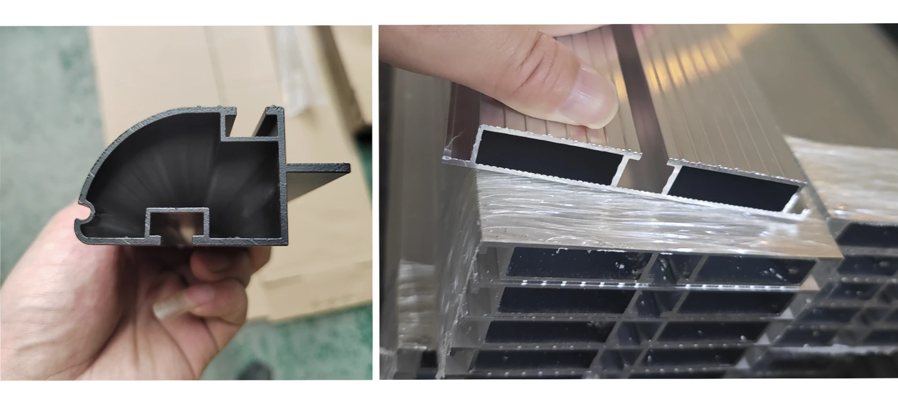 Roof rack platform material cross section