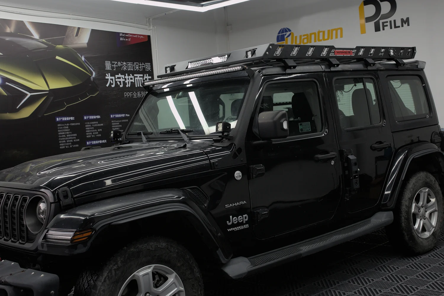 Jeep Wrangler steel roof rack basket