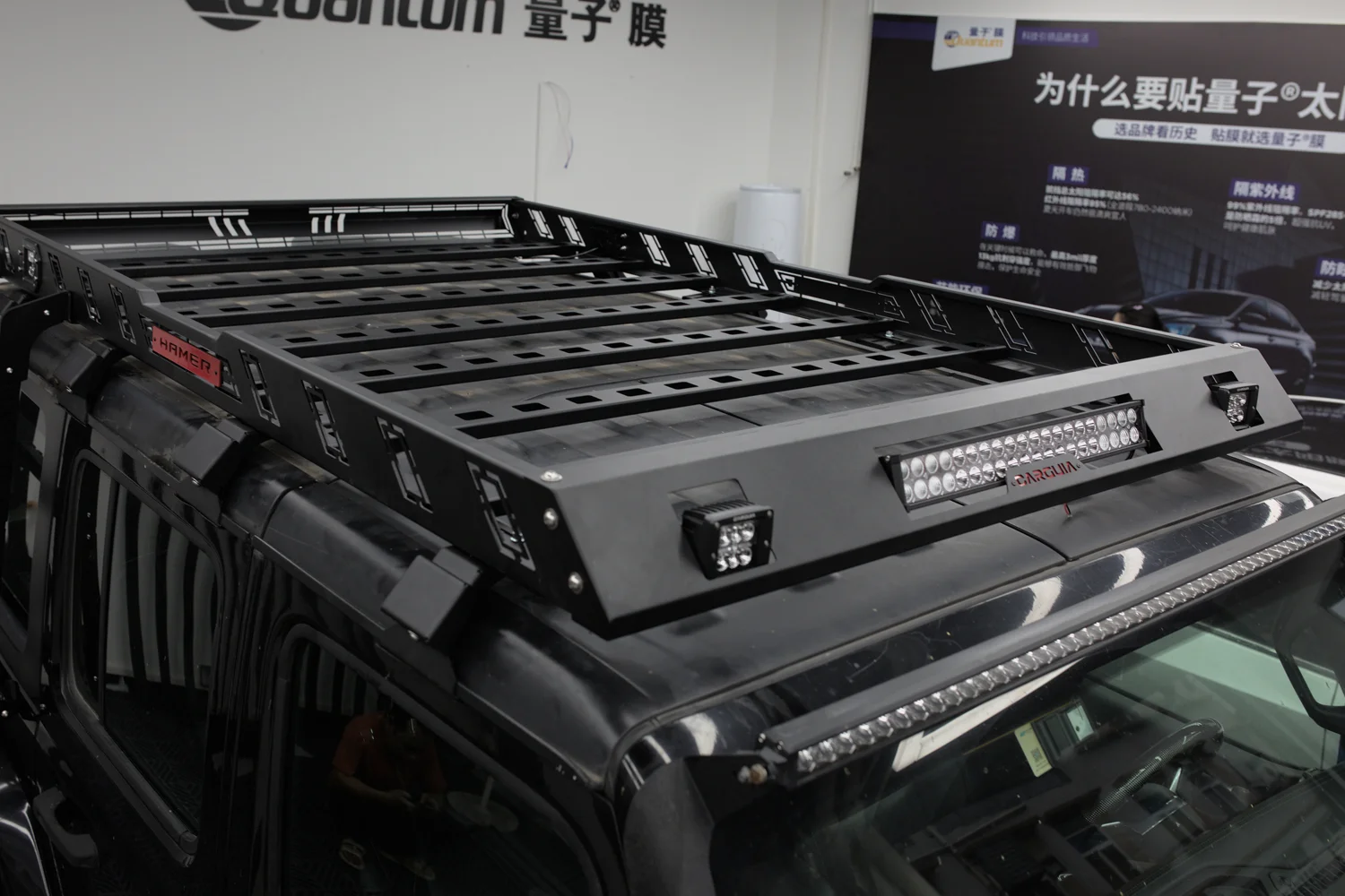 Jeep Wrangler steel roof rack basket-2